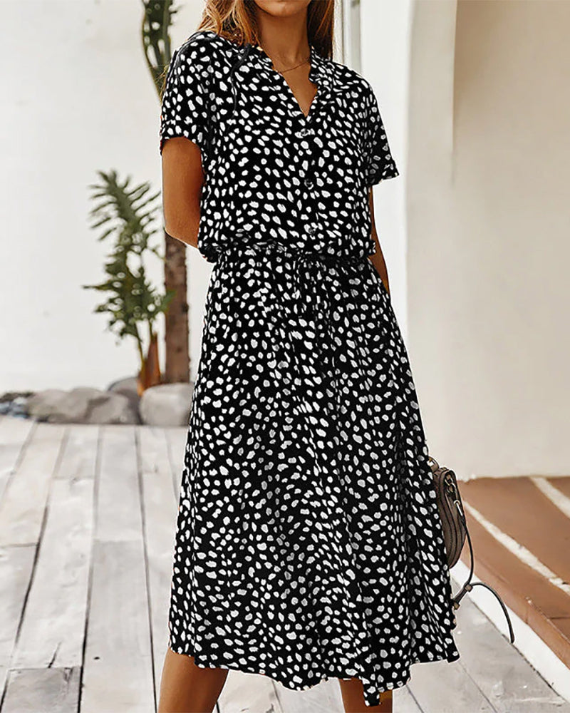 Clara - midi-tupfenkleid