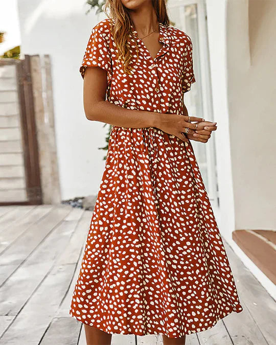 Clara - midi-tupfenkleid
