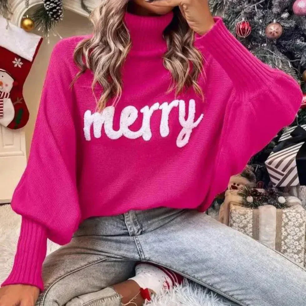 Emerie - warmer festlicher rollkragenpullover für damen