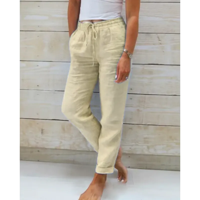 Stacy - stylische leinenhose für damen