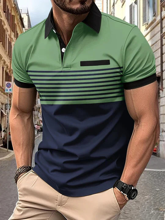 Louis|streifen-sommer-polo für männer
