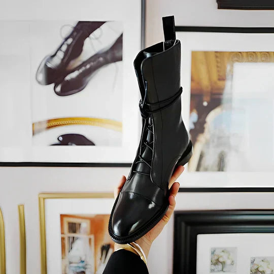 Romy - klassische damenstiefel aus leder