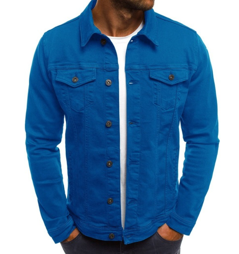 Michael - exklusive und einzigartige jeansjacke für den frühling