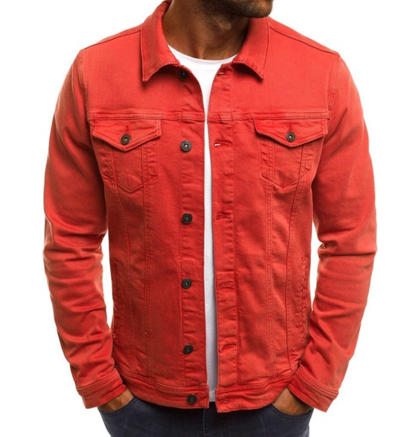 Michael - exklusive und einzigartige jeansjacke für den frühling