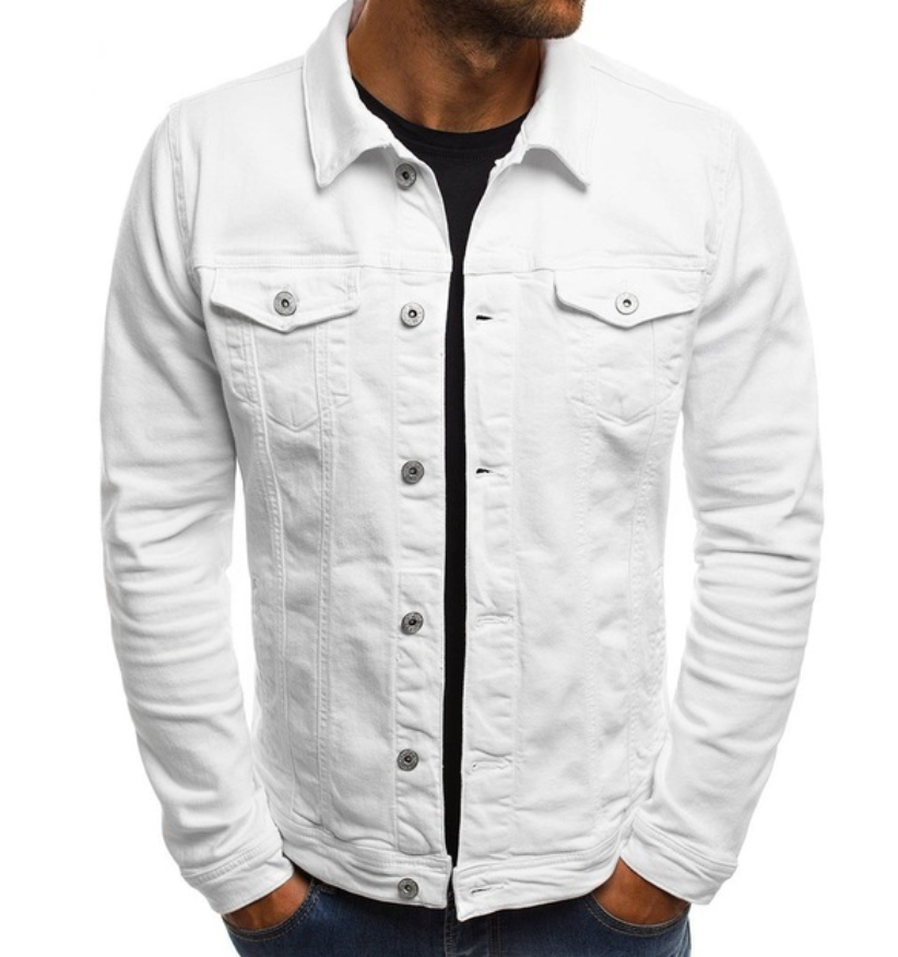 Michael - exklusive und einzigartige jeansjacke für den frühling