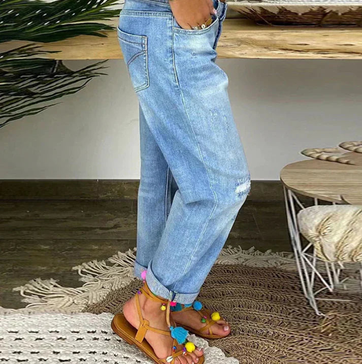 Dorthe - luftige jeans in hochwertiger qualität für den sommer