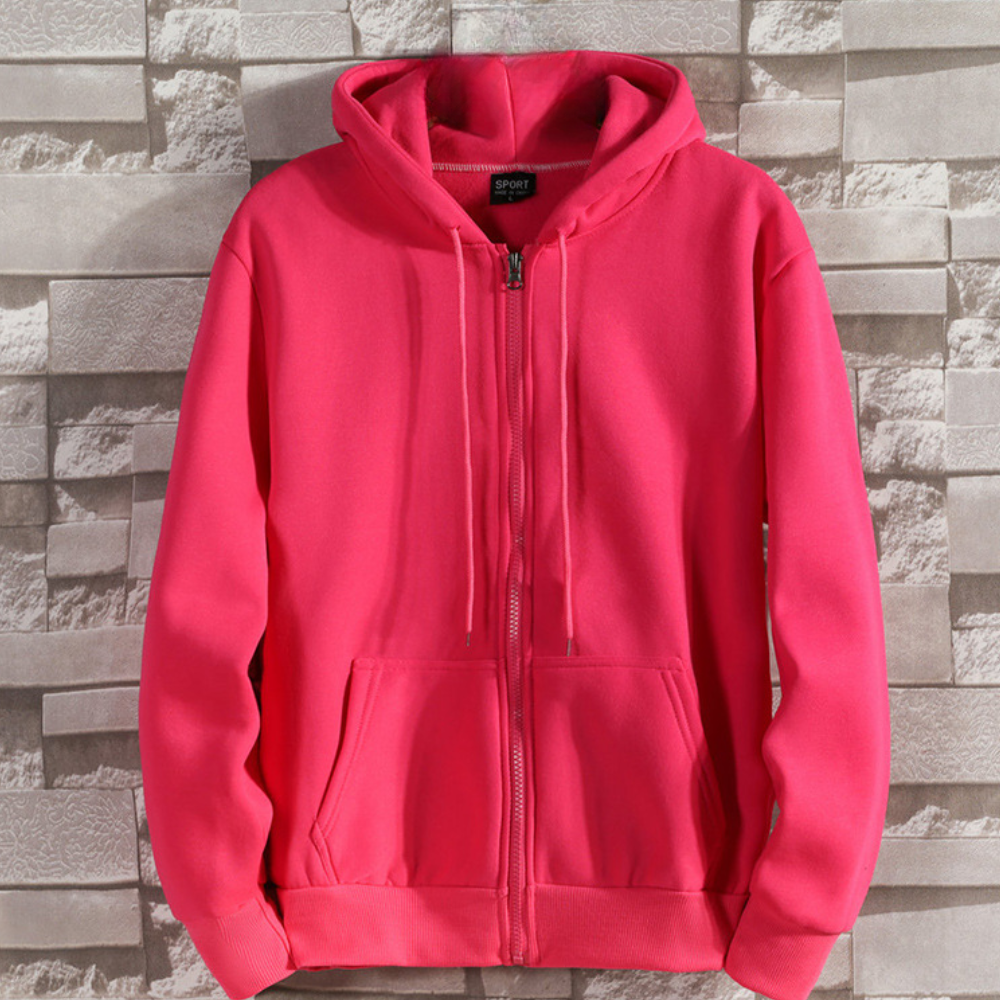 Lorand – trendiger herren-hoodie mit reibverschluss