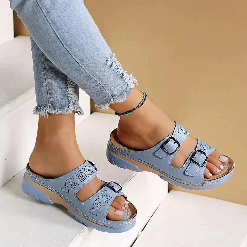 Orthopädische ledersandalen | Glayza