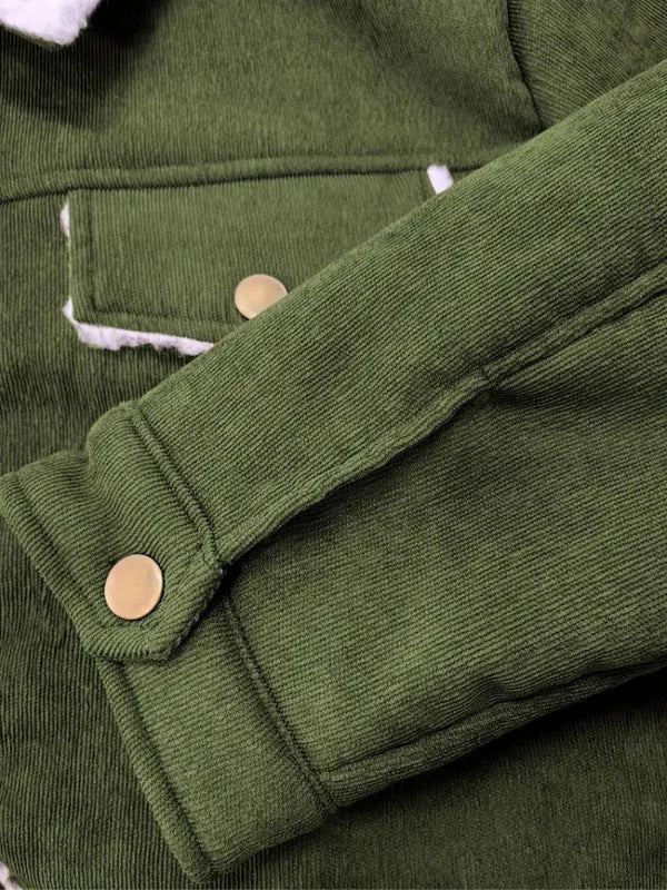 Loraine cordjacke - fleecegefütterte winterjacke für damen