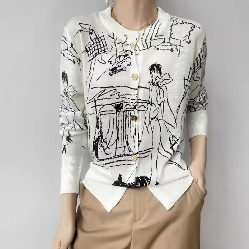 Lucie – innovative strickjacke aus mikrodurchlässiger wolle