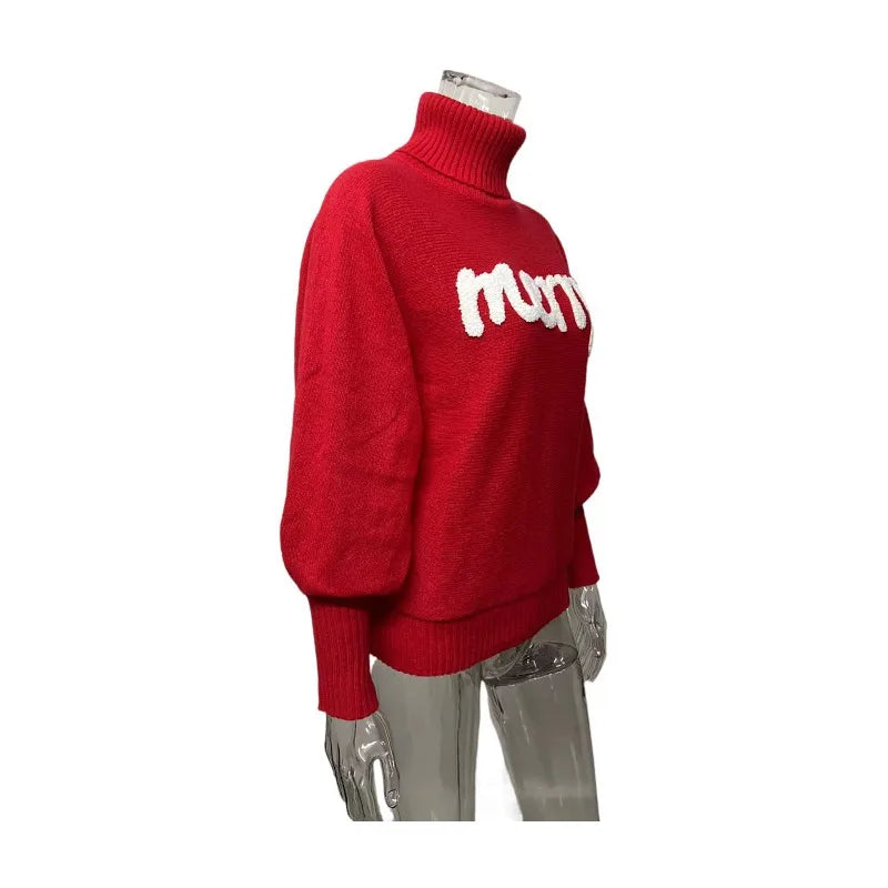 Emerie - warmer festlicher rollkragenpullover für damen
