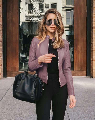 Nadia - chaqueta entallada de piel sintética