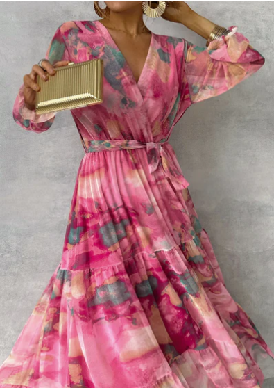 Evelyn - aquarell-traum-maxikleid
