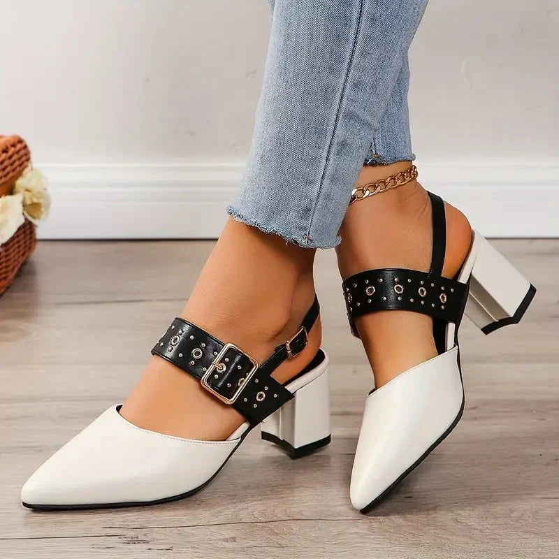 Elegante sandalen mit kubanischen absätzen | Tyrax