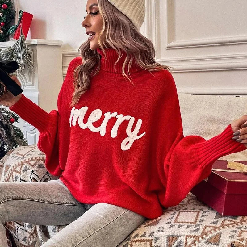 Emerie - warmer festlicher rollkragenpullover für damen