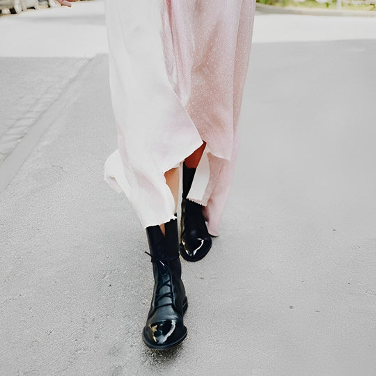 Romy - klassische damenstiefel aus leder