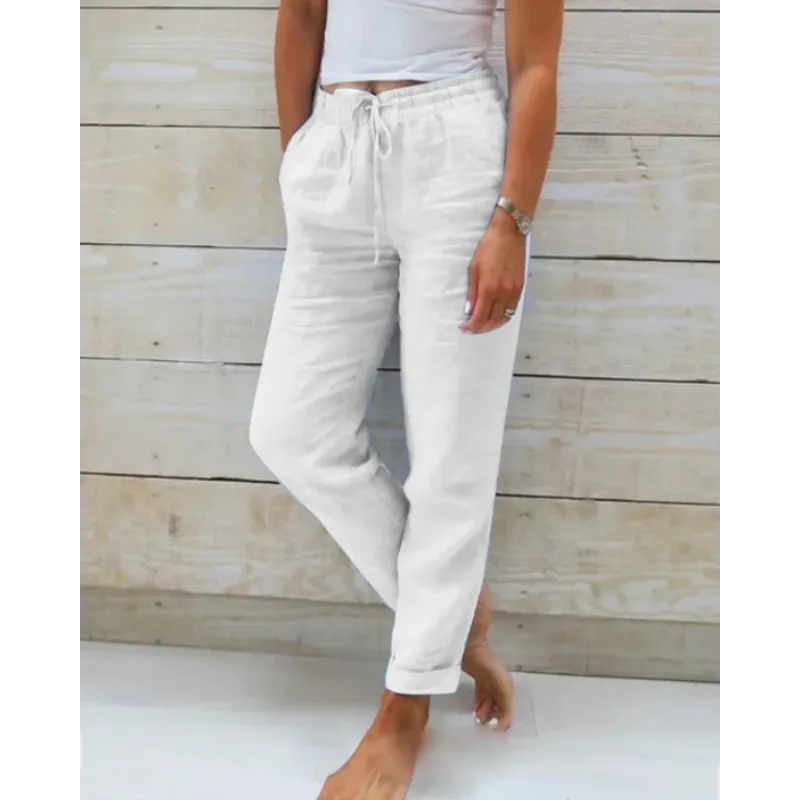Stacy - stylische leinenhose für damen
