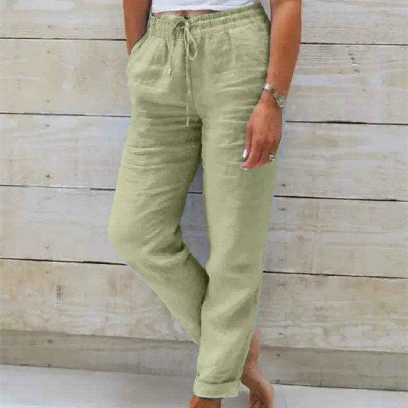Stacy - stylische leinenhose für damen