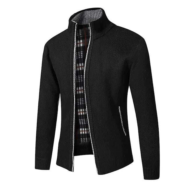 Ralph polo - stylischer zipper strickpullover für herren (italienisches design)