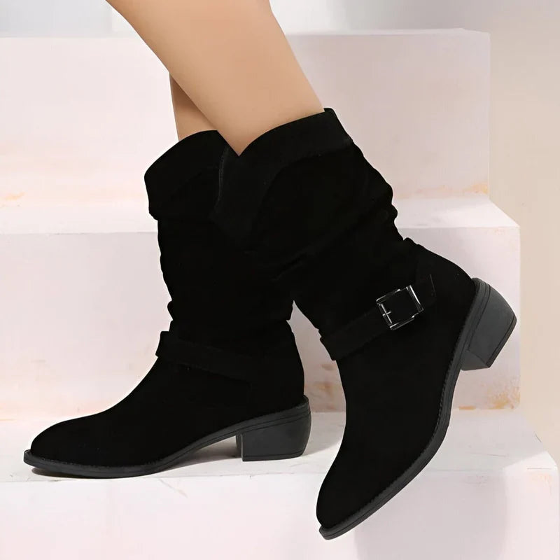 Amy - stiefel aus samt