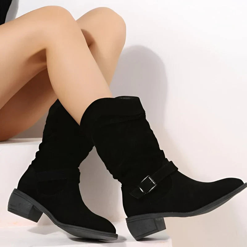 Amy - stiefel aus samt