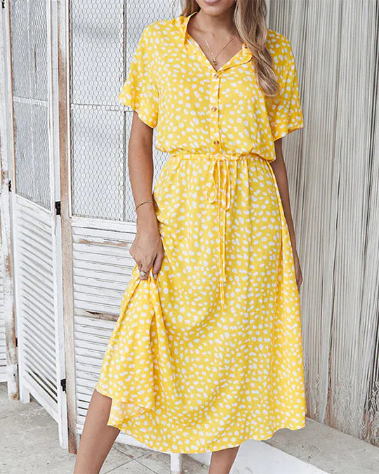 Clara - midi-tupfenkleid
