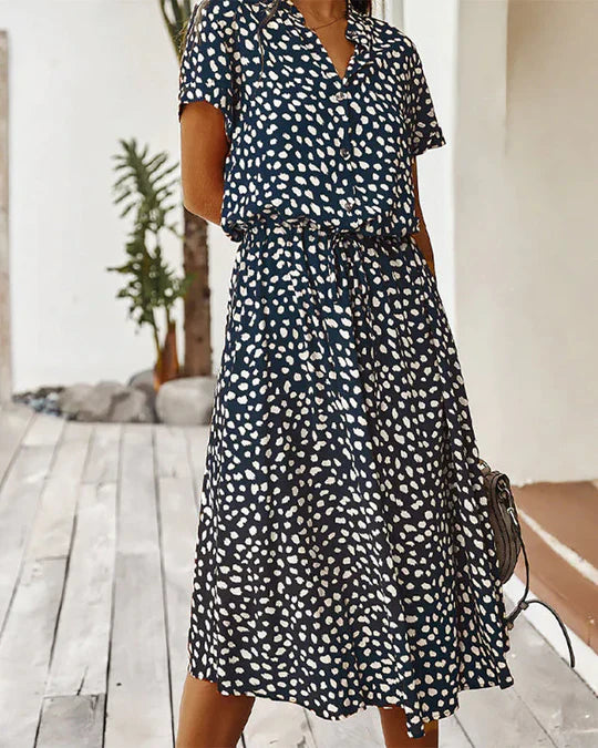 Clara - midi-tupfenkleid