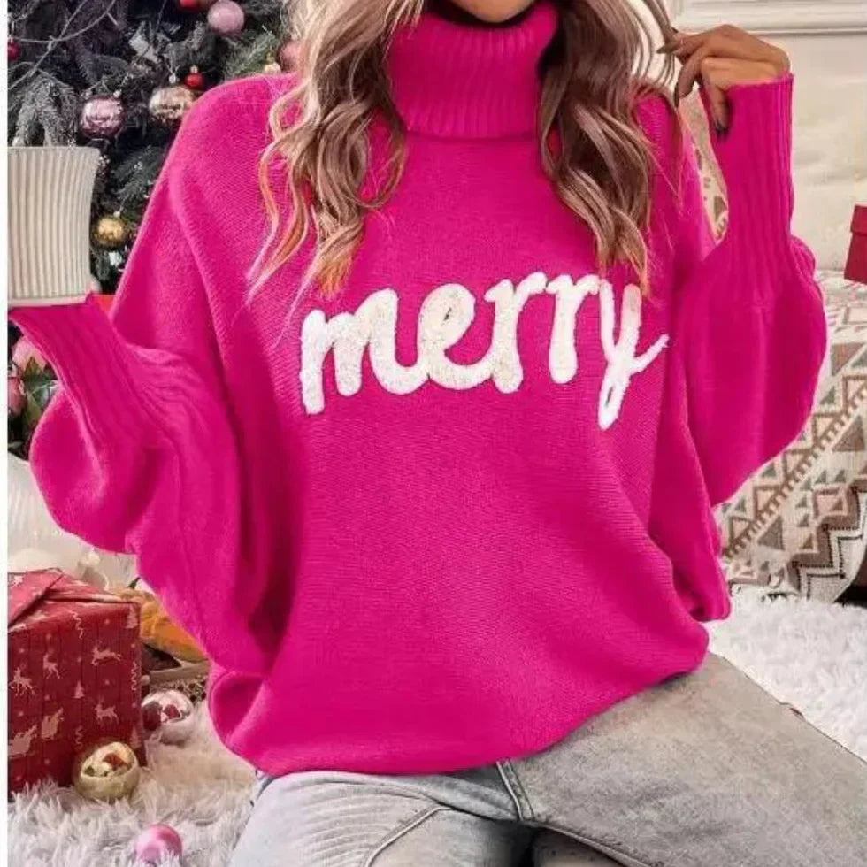 Emerie - warmer festlicher rollkragenpullover für damen