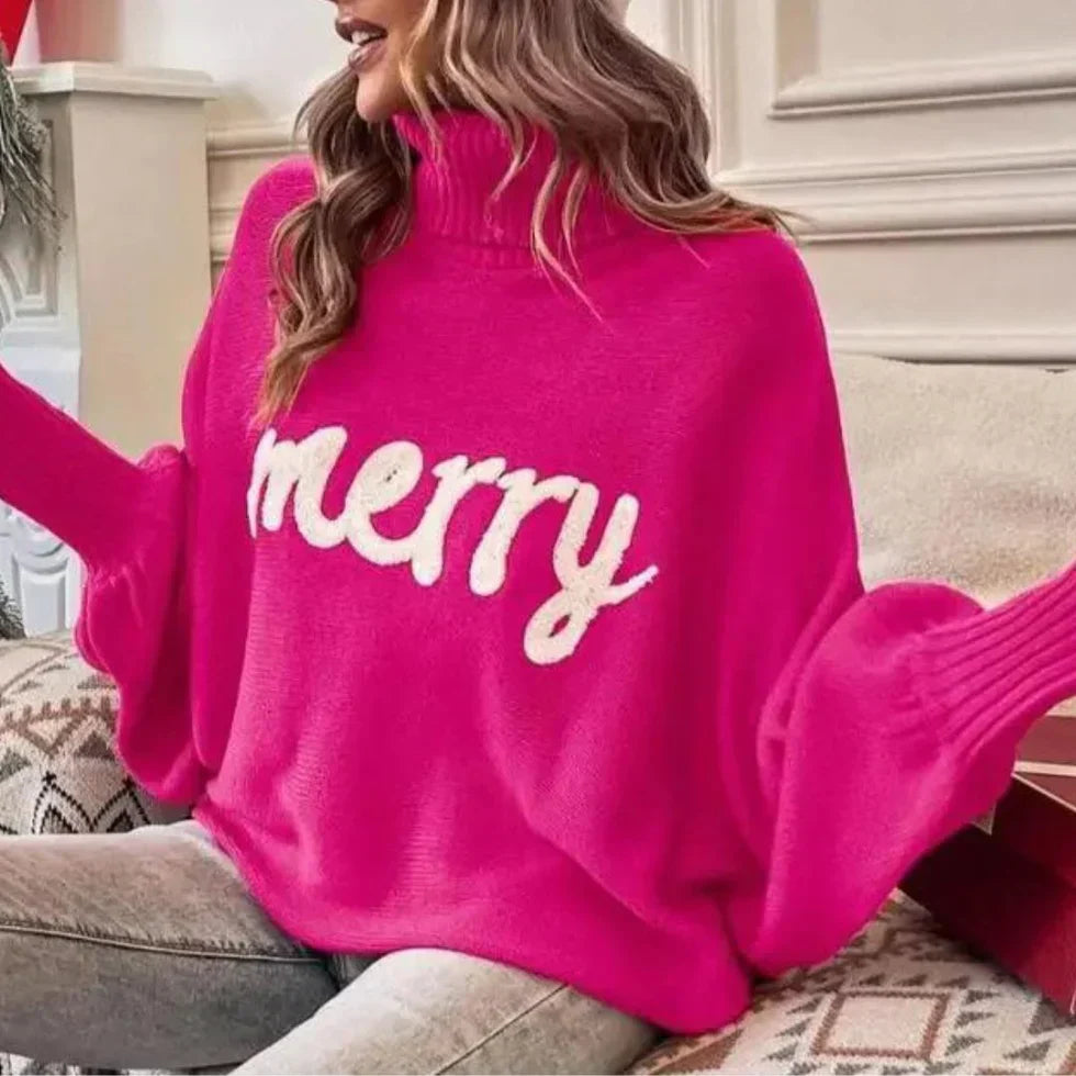 Emerie - warmer festlicher rollkragenpullover für damen