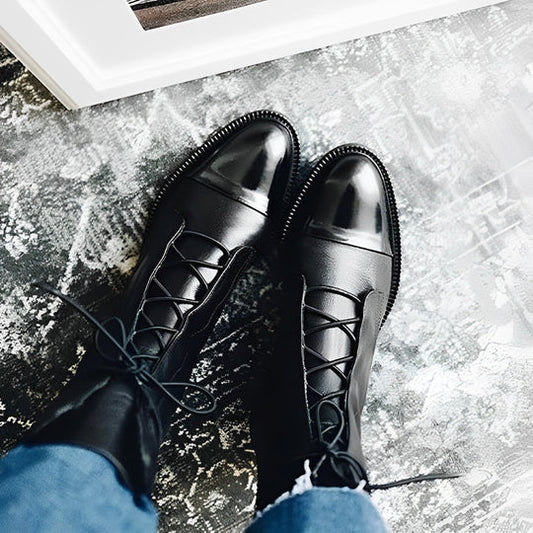 Romy - klassische damenstiefel aus leder