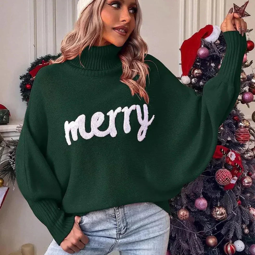 Emerie - warmer festlicher rollkragenpullover für damen
