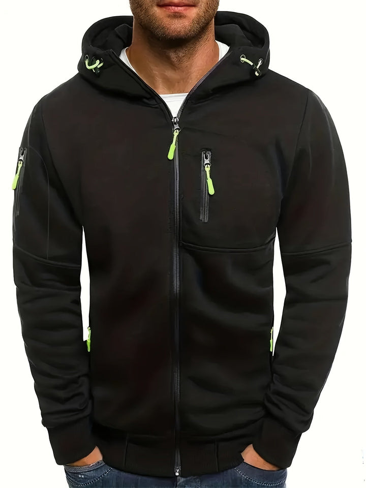 Activezip - sportlicher kapuzenpullover mit reißverschluss