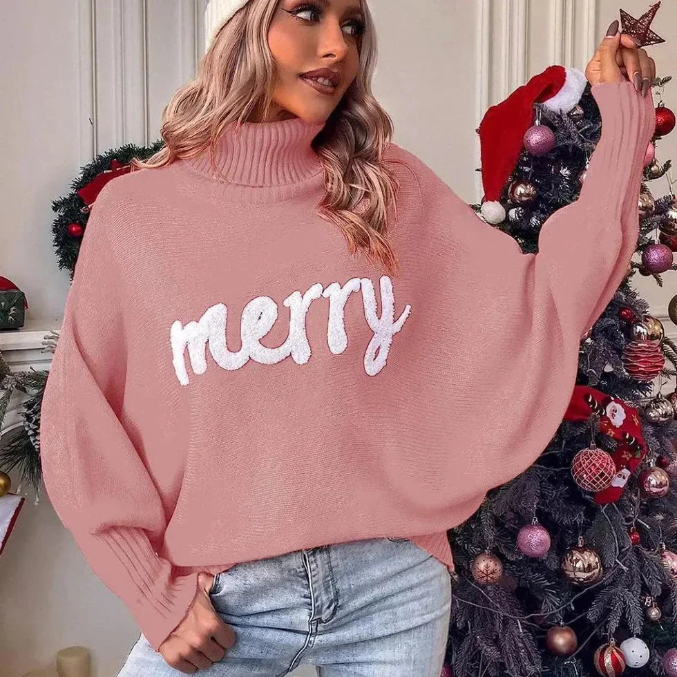 Emerie - warmer festlicher rollkragenpullover für damen