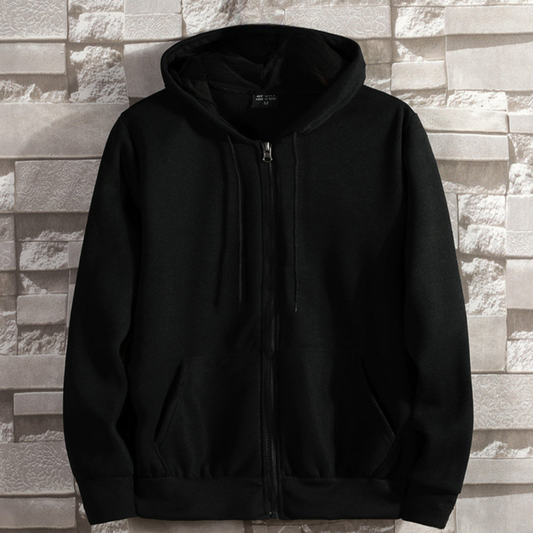 Lorand – trendiger herren-hoodie mit reibverschluss
