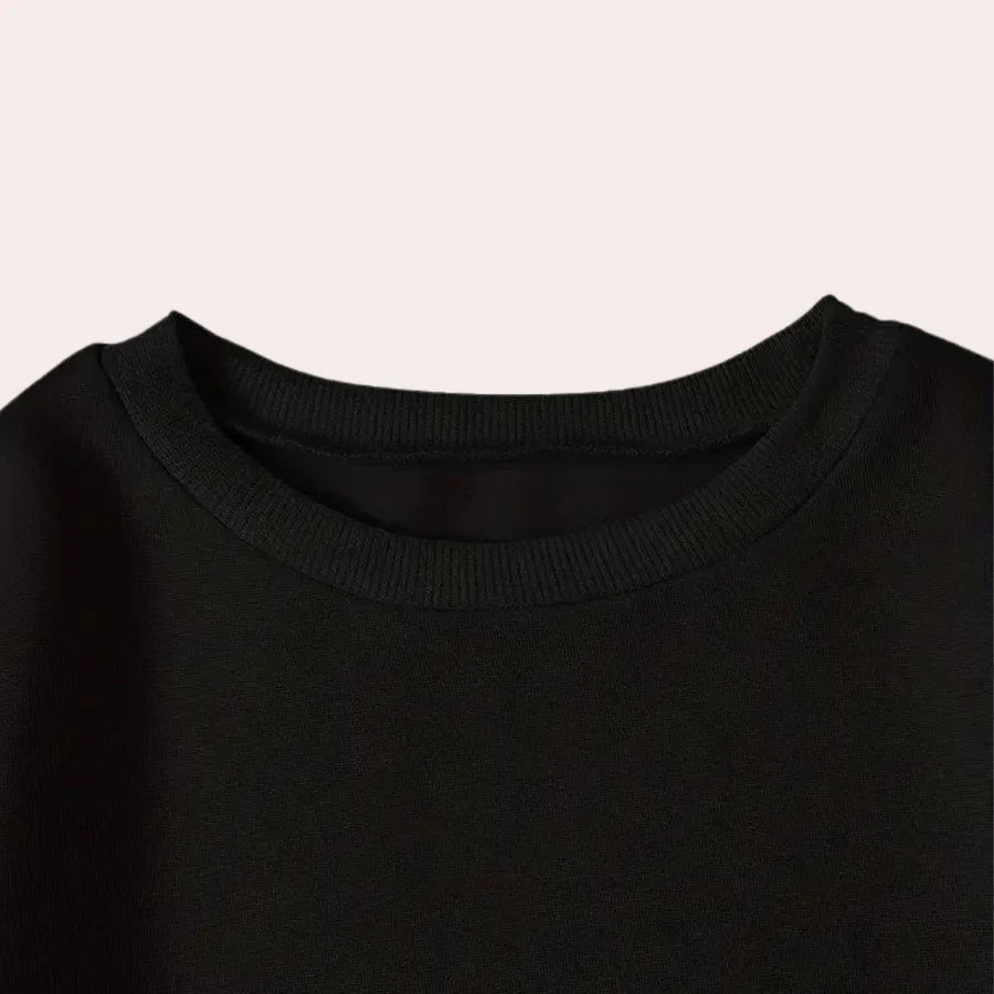 Afra - halloween-pullover mit rundhalsausschnitt und kürbismotiv für damen