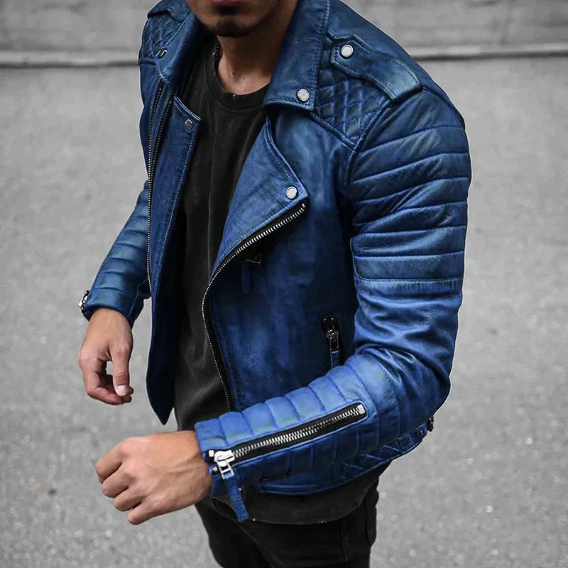 Abe - stylische lederjacke für herren