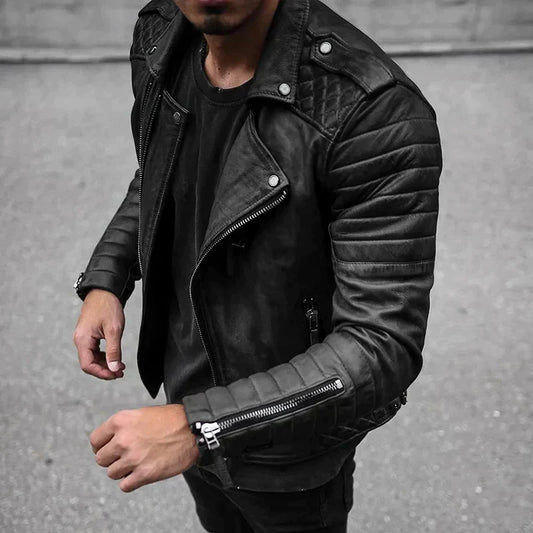 Abe - stylische lederjacke für herren