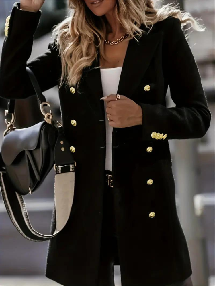 Keithlyn wollmantel - stylischer wintermantel für damen