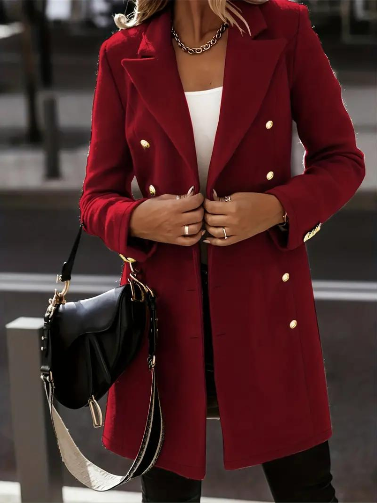 Keithlyn wollmantel - stylischer wintermantel für damen