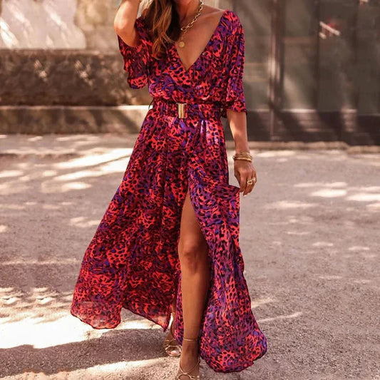 Jenna - überlappendes maxikleid