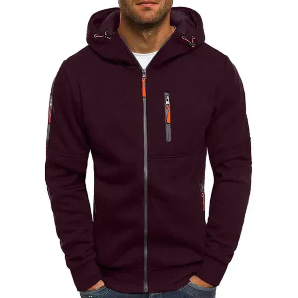 Oliver - stilvolle tech-fleece-jacke für herren