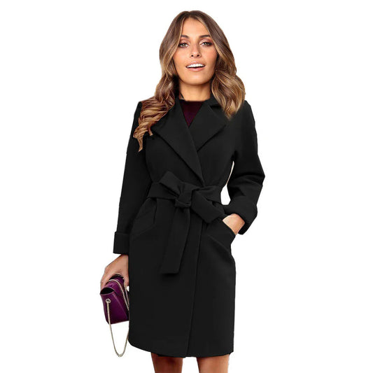 Nola - herbst-winter trenchcoat lange jacke