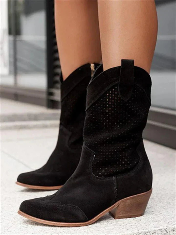 Weiße cowboy-stiefel - Jessica