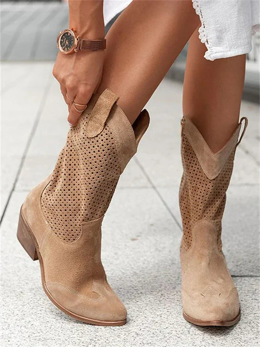 Weiße cowboy-stiefel - Jessica