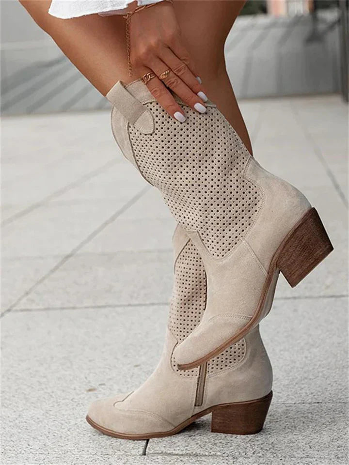 Weiße cowboy-stiefel - Jessica