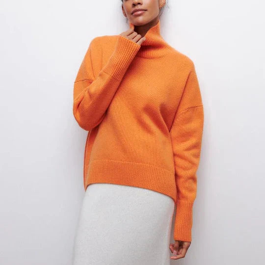 Katrielle - damen rollkragen pullover winter