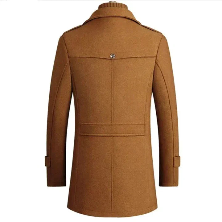 Vincent - trenchcoat mit offenem kragen