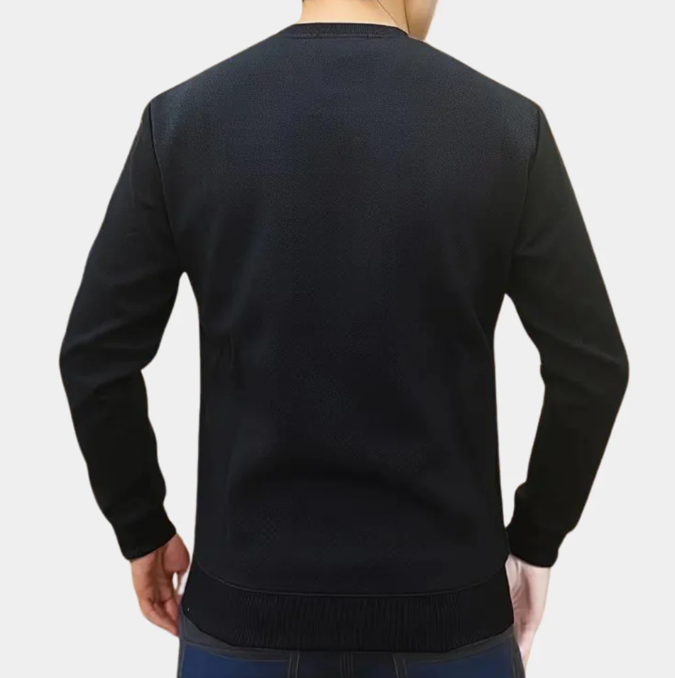 Mihnea - bequemes herren-sweatshirt mit rundhalsausschnitt