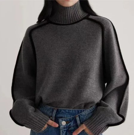 Aspen - pullover mit rollkragen
