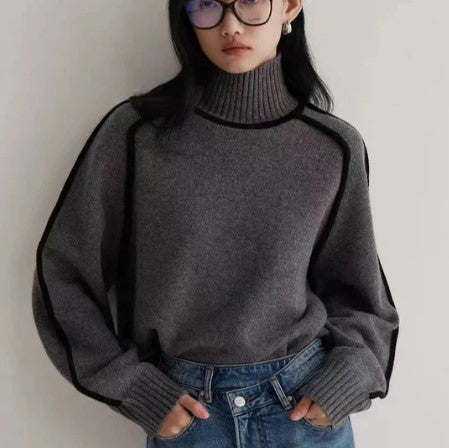 Aspen - pullover mit rollkragen